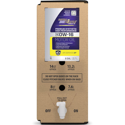 Royal Purple High Performance Ultra-Low Viscosity 0W16 Motor Oil - 6 Gallon Bag-In-Box