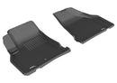 3D MAXpider 2009-2017 Chevrolet Traverse Kagu 1st & 2nd & 3rd Row Floormats - Black