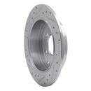 R1 16-22 Hyundai TUCSON Rear Right Drilled & Slotted Silver Brake Rotor