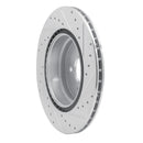 R1 06-15 BMW 335I xDrive Rear Left Drilled & Slotted Silver Brake Rotor