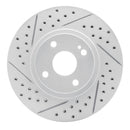 R1 01-05 Mazda Miata Front Left Drilled & Slotted Geo-Carbon Rotor