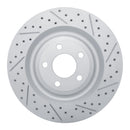 R1 20-26 Ford Police Interceptor Utility Rear Right Drilled & Slotted Geo-Carbon Rotor