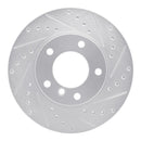 R1 91-06 BMW 318TI Front Right Drilled & Slotted Silver Brake Rotor