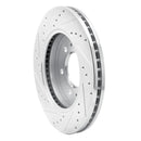 R1 09-09 Ford F-150 RWD Front Right Drilled & Slotted Silver Brake Rotor