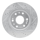 DFC 05-20 Cadillac Escalade Front Left Drilled & Slotted Silver Brake Rotor