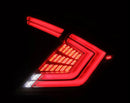 AlphaRex 16-21 Honda Civic Hatchback / Type-R FK8 Nova-Series LED Tail Lights - Clear Smoke