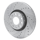 R1 02-05 Volkswagen Passat (USA/Canada) Front Left Drilled & Slotted Silver Brake Rotor