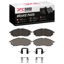 DFC 06-20 Infiniti Q70L Front Drilled & Slotted Geoperformance Rotors 5000 Advanced Pads w/Hardware