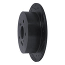 R1 04-09 Lexus RX330 Rear Right Drilled & Slotted Black Brake Rotor