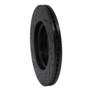 R1 11-19 Nissan Juke Front Right Drilled & Slotted Black Brake Rotor