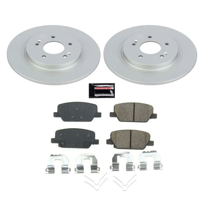 Power Stop 20-22 Kia Telluride Front and Rear Z17 Coated Brake Kit