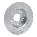 R1 03-07 Honda Accord Front & Rear Drilled & Slotted Silver Brake Rotor Set