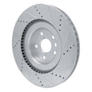 R1 13-20 Lexus RC300 Front & Rear Drilled & Slotted Silver Brake Rotor Set