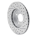 R1 86-8 Volkswagen Passat (USA/Canada)/Jetta Sedan Front Left Drill & Slot Geo-Carbon Rotor