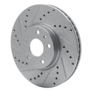 R1 13-20 Ford FusIon Front & Rear Drilled & Slotted Silver Brake Rotor Set