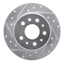 R1 61-91 Mercedes-Benz 230 Rear Left Drilled & Slotted Silver Brake Rotor