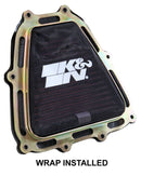 K&N Drycharger Wrap Black 7.313in L 7.25in W 1.313in H