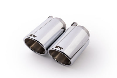 Remus Stainless Steel 102mm Angled Chrome w/Adj Clamp Tail Pipe Set (Pair)

