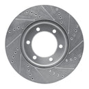 R1 00-07 Toyota Sequoia Front Drill & Slot Silver Rotors