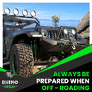 Rhino USA 3/4In D-Ring Shackle Set (2-Pack)(Green)