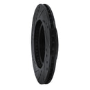 R1 00-05 Toyota MR2 Spyder Front Right Drilled & Slotted Black Brake Rotor
