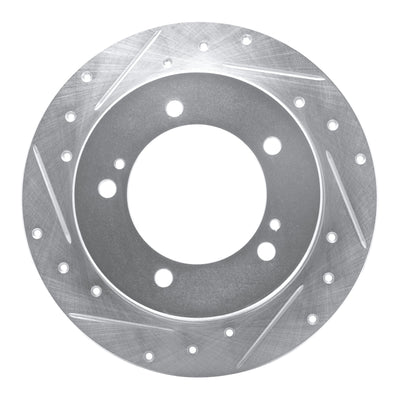 R1 83-98 Chevrolet Tracker Front Right Drilled & Slotted Silver Brake Rotor