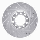 R1 82-85 Mercedes-Benz 500SEC Front & Rear Drilled & Slotted Silver Brake Rotor Set
