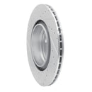 R1 09-19 BMW ALPINA B7 Rear Right Drilled & Slotted Silver Brake Rotor