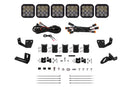 Diode Dynamics Prinsu/Sherpa Roof Rack SS5 6-Pod CrossLink Mounting Kit - Sport White Driving