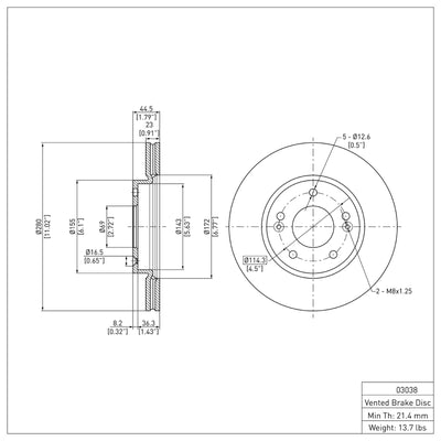 DFC 17-24 Hyundai Venue Front & Rear Geospec Rotors includes Drums