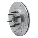 R1 04-08 Ford F-150 RWD Front Left Drilled & Slotted Silver Brake Rotor