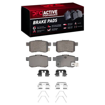 DFC 08-12 Honda Accord Front & Rear Drill/Slot Geoperf Rotors Active Performance Pads w/Hardware