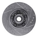 R1 78-90 Buick Electra Front Drilled & Slotted Silver Brake Rotor Set
