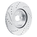 R1 20-24 Subaru WRX Front & Rear Drilled & Slotted Silver Brake Rotor Set