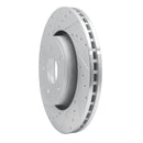 R1 11-25 Dodge Durango Front Left Drilled & Slotted Silver Brake Rotor