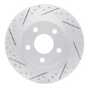 R1 98-05 Buick Park Avenue Rear Left Drilled & Slotted Geo-Carbon Rotor