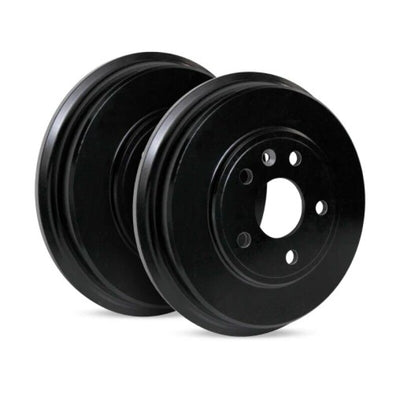 R1 24-25 Toyota Land Cruiser Prado (South America) Front Right Drill & Slot Black Brake Rotor
