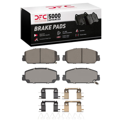 DFC 17-19 Honda CR-V Front Drilled & Slotted Geoperformance Rotors 5000 Advanced Pads w/Hardware