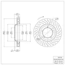 DFC Brake Rotors - Drilled