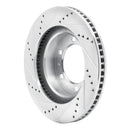 R1 03-23 Toyota Tacoma Front Drill & Slot Silver Rotors