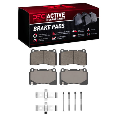 DFC 05-06 Ford GT Front Active Performance Pads and Hardware Kit