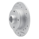 R1 85-02 Volkswagen Golf Rear Right Drilled & Slotted Geo-Carbon Rotor