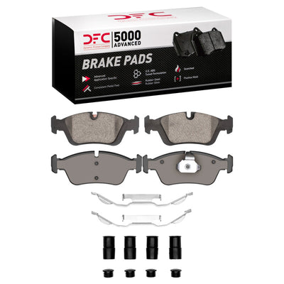 DFC 92-8 BMW 323i Front 5000 Advanced Low Metallic Brake Pads and Hardware Kit