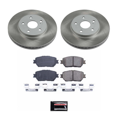 Power Stop 02-04 Toyota Camry Front and Rear Semi-Coated Rotor Kit