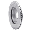 R1 12-23 Hyundai ACCENT Front Left Drilled & Slotted Silver Brake Rotor