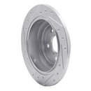 R1 90-08 Saab 9-2X Rear Right Drilled & Slotted Silver Brake Rotor