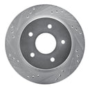 R1 98-05 Chevrolet S10 Front & Rear Drilled & Slotted Silver Brake Rotor Set