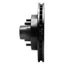 R1 1982-1995 Buick Regal Front Right Drilled & Slotted Black Brake Rotor