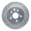 R1 13-20 Lexus RC300 Front & Rear Drilled & Slotted Silver Brake Rotor Set