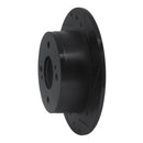 R1 79-81 Nissan 200SX Rear Right Drilled & Slotted Black Brake Rotor